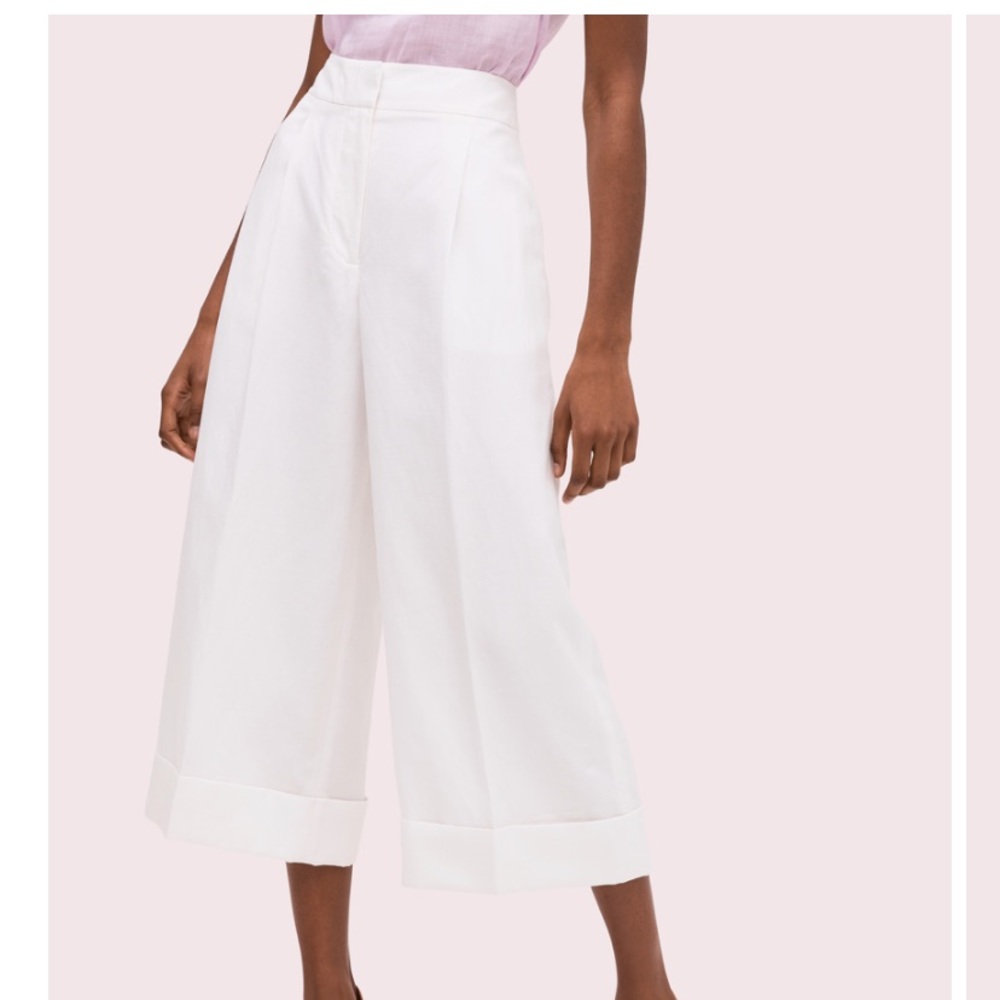 Kate Spade Linen Cuff Pant